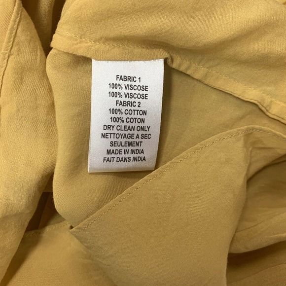 Sains Anthropologie Shirt XS Oversized Boho Peasant Lucerne Lace Beading B8 - Picture 9 of 10